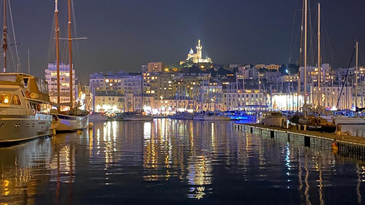 Escale Marseillaise, Grand T2 Calme, Pres Du Vieux Port Pour 2 A 4 Personnes, Nettoyage Rigoureux Lejlighed Marseille Eksteriør billede
